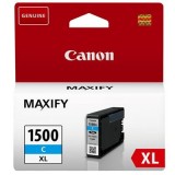 Cartus CANON PGI-1500 XL, Cyan, Original Dual Resistant, High Density, XL Ink Tank, Maxify MB2050/2350